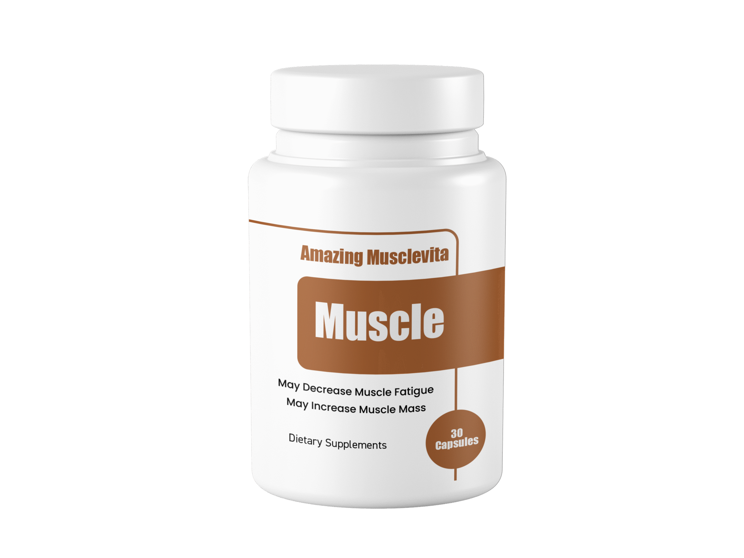 Bottle of 2x Muscle Capsules 30 Capsules